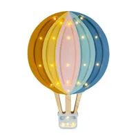 hot air balloon-lampe à poser led montgolfière h38cm