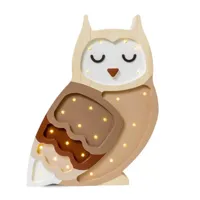owl-lampe à poser led hibou h35cm