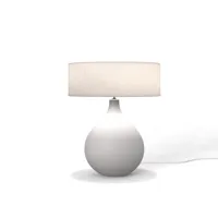 goutte-lampe à poser céramique/lin h50cm