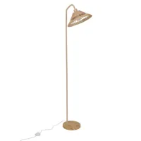 esterel-lampadaire cône rotin h161cm