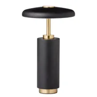 cassias-lampe à poser led sans fil avec variateur métal h23cm
