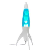 rocket-lampe lave métal/verre h45cm