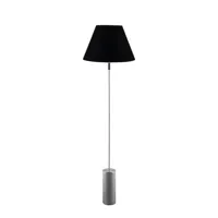 rib-lampadaire métal/textile h129cm