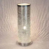 tally filisky-lampe à poser métal perforé h35cm