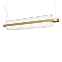 nami-suspension led verre/métal l150cm