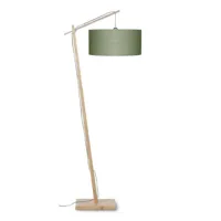 andes-lampadaire bambou & lin naturel h176cm