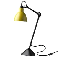 lampe gras n°205-lampe de bureau corps noir acier h46cm