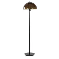 floor lamp ø40x160 cm mellan matt black+glass brown (brun)