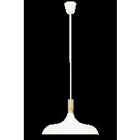 sense ceiling lamp 45 cm, white / wood / matte brass (blanc)