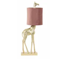 giraffe table lamp (or)