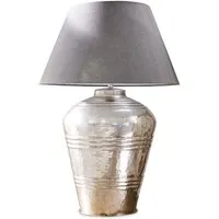 lampe à poser sybell, gris/argenté vieilli (66cm)
