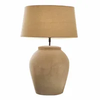 loberon lampe à poser laudine, beige/marron (56cm)