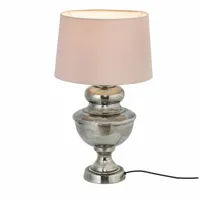 lampe à poser kalvin, couleur argent/beige (64cm)