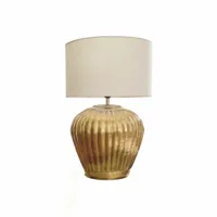 lampe à poser fauville, doré/crème (63cm)