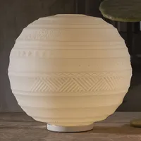 karman lampe à poser design en verre braille, 40 cm