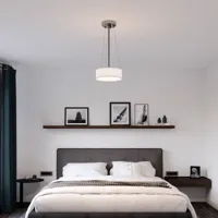 smartwares plafonnier ceiling dream, ø 30 cm, textile, blanc