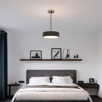 smartwares plafonnier ceiling dream, ø 40 cm, textile, noir