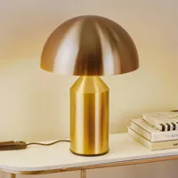 oluce atollo lampe à poser, dimmable, ø38 cm, or