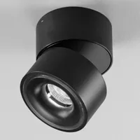 egger licht clippo - spot led noir en aluminium, dimmable
