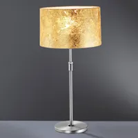 hufnagel lampe table alea loop recouvert à la feuille d'or