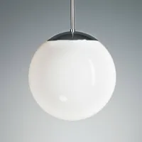 tecnolumen suspension chromée boule opale 35 cm