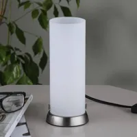 lindby lampe à poser andrew cylindrique en verre