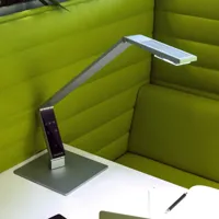 luctra table linear lampe à poser led pied alu