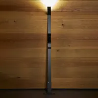 luctra flex lampadaire led sans fil, batterie noir