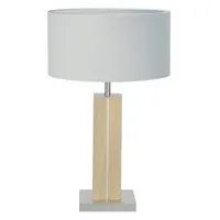 herzblut dana lampe table chêne nat. blanche 56 cm