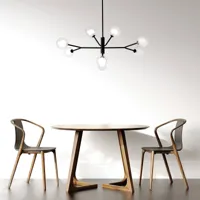 miloox by sforzin plafonnier cosmo, à 8 lampes