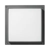 performance in lighting applique bliz square 40 3 000k anthracite dimmable