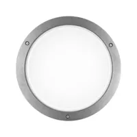 performance in lighting applique led bliz round 30 3 000 k grise dimmable