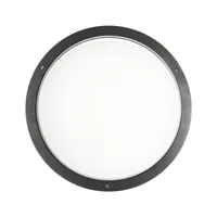 performance in lighting applique bliz round 40 3 000 k anthracite dimmable