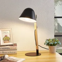 lindby tetja lampe à poser barre en bois, noire