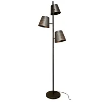 eco-light lampadaire colt, à 3 lampes, gris givré