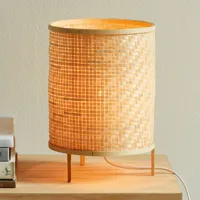 nordlux lampe à poser trinidad en bambou naturel
