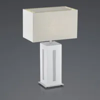 bankamp karlo lampe à poser blanche/grise, h56 cm