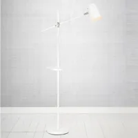 markslöjd lampadaire linear avec chargeur usb, blanc