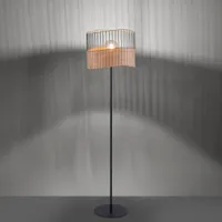 just light. lampadaire reed en bois et métal