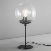 metallux lampe à poser global ø 20 cm noire