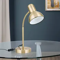 orion lampe de bureau nemo, flexible, laiton ancien