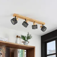 lindby evinora spot pour plafond en bois, 4 lampes