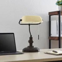 lindby profina lampe de bureau, brun rouille