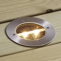 star trading lampe encastrable led decklight solaire ronde