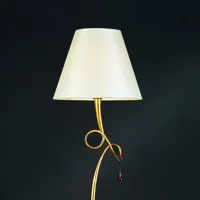 mantra iluminación lampadaire ravissant paola avec abat-jour en tissu