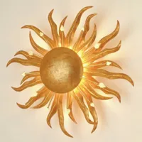 holländer applique fascinante soleil dore  ø 45 cm