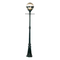 k.s. verlichting lampadaire d'extérieur bali, 215 cm, noir