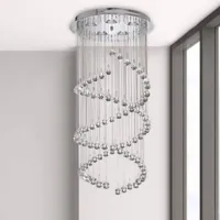 searchlight suspension hallway rideau cristal de verre, 80 cm