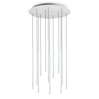ideallux ideal lux filo suspension led douze lampes, blanc