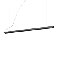 ideallux ideal lux suspension led v-line, noir